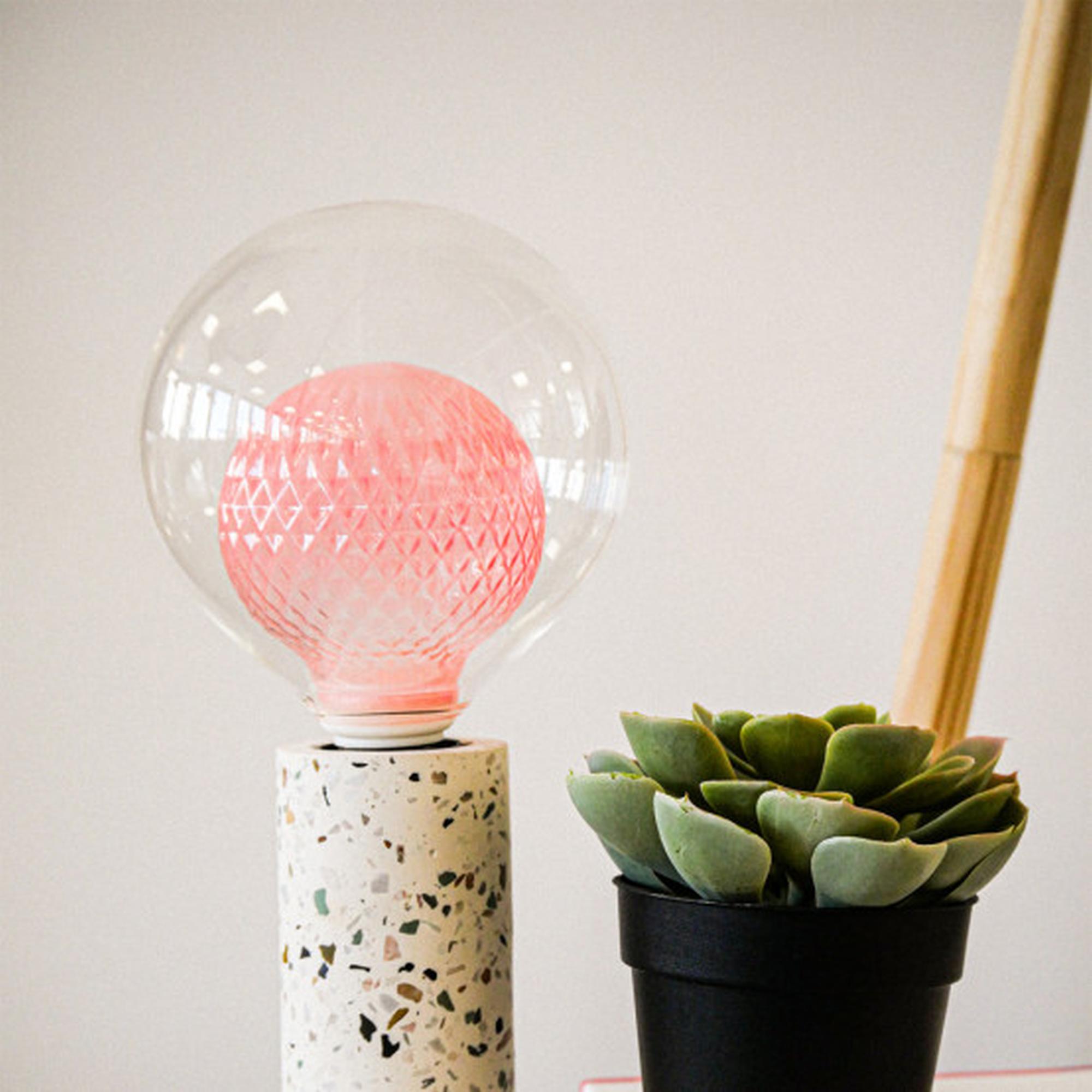 BOMBILLA DISENO DOBLE VIDRIO ROSA XANLITE RFDEB125DVPINK