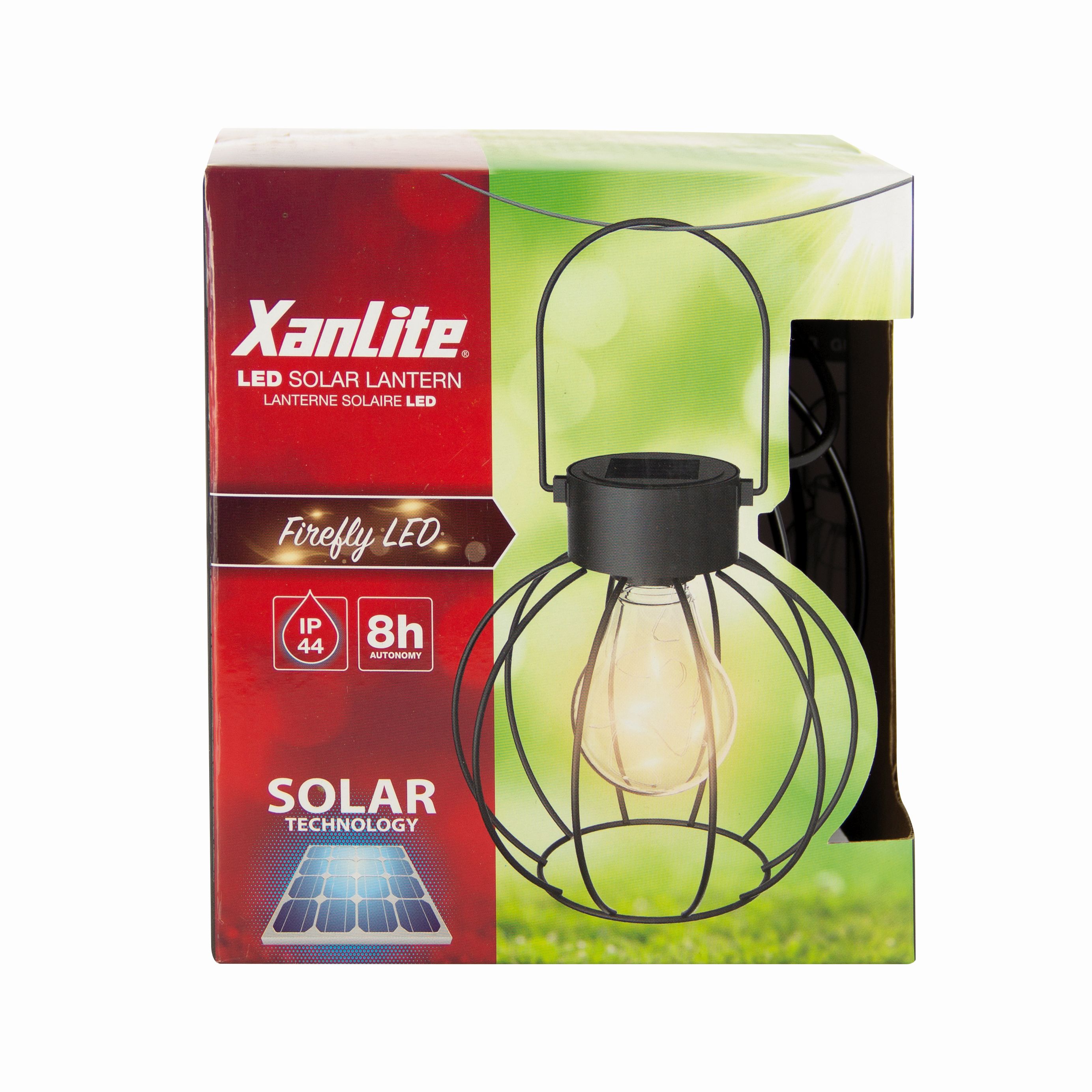 Negro Xanlite SORETRO3 Lámpara Solar Decorativa Exterior