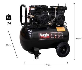 COMPRESOR SILENT 100L 3HP S/A CEVIK PRO CA-PRO103SILENT