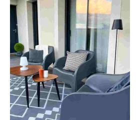 LÁMPARA SUELO NEGRA RECARGABLE 400LUMEN XANLITE EG-LAM130ND