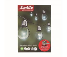 GUIRNALDA EXTERIOR 5M/5 BOMBILLAS LED XANLITE EG-GRL5PCWT