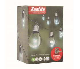 GUIRNALDA EXTERIOR 5M/5 BOMBILLAS LED XANLITE EG-GRL5PCWT