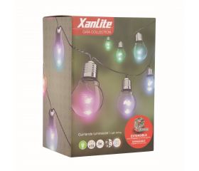 GUIRNALDA EXTERIOR 5M/5 BOMBILLAS LED XANLITE EG-GRL5PRVBT