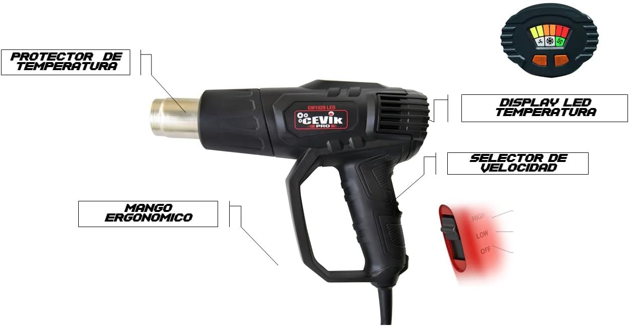 DECAPADOR CEVIK PRO 2000W REGULABLE LED
