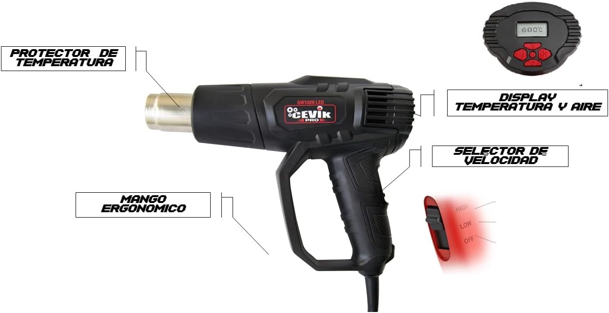DECAPADOR CEVIK PRO 2000W REGULABLE LCD