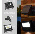 PROYECTOR DE PARED SOLAR LED XANLITE EG-PRS1500D