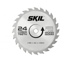 SKIL 2610S00272 Hoja de sierra de carburo (Ø 190 mm, 24 dientes)