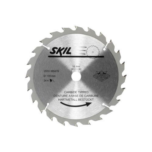 SKIL 2610395470 Hoja de sierra de carburo (Ø 170 mm, 24 dientes)