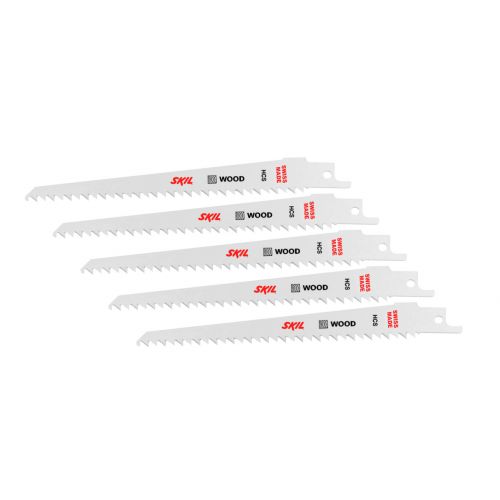 SKIL 2610397023 Juego de 5 hojas de sierra HCS para madera