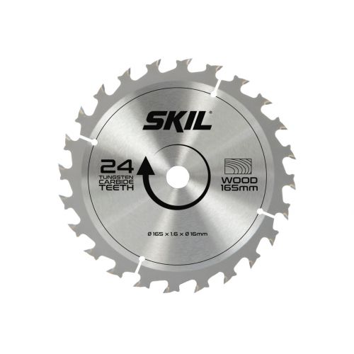 SKIL 2610S00274 Hoja de sierra de carburo (Ø 165 mm, 24 dientes)