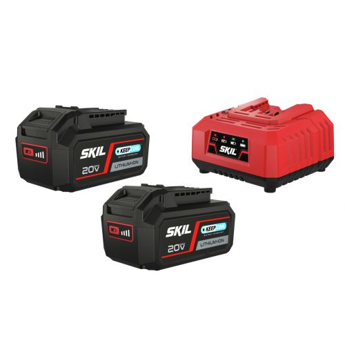 Baterías («20V Max» (18 V) 4,0 Ah «Keep Cool™» ion-litio) y cargador