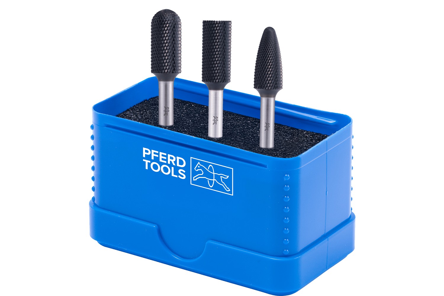 Juego de fresas de metal duro de alto rendimiento 1312 MICRO, 3 piezas Ø 12 mm, mango Ø 6 mm, recubrimiento HICOAT, para mecanizado fino