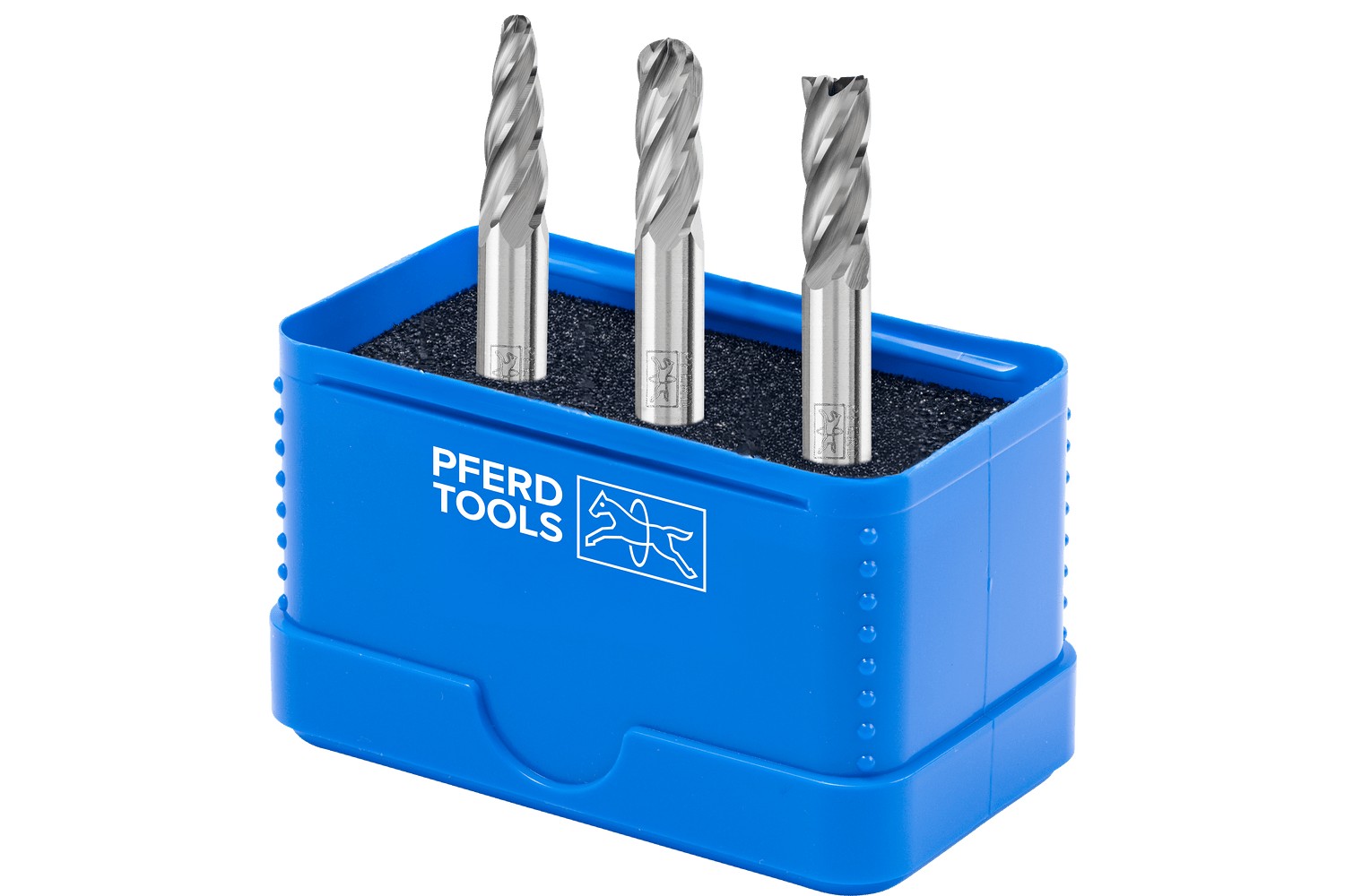 Juego de fresas de metal duro de alto rendimiento 1606 ALU, 3 piezas Ø 6 mm, mango Ø 6 mm, para aluminio/metales no férricos