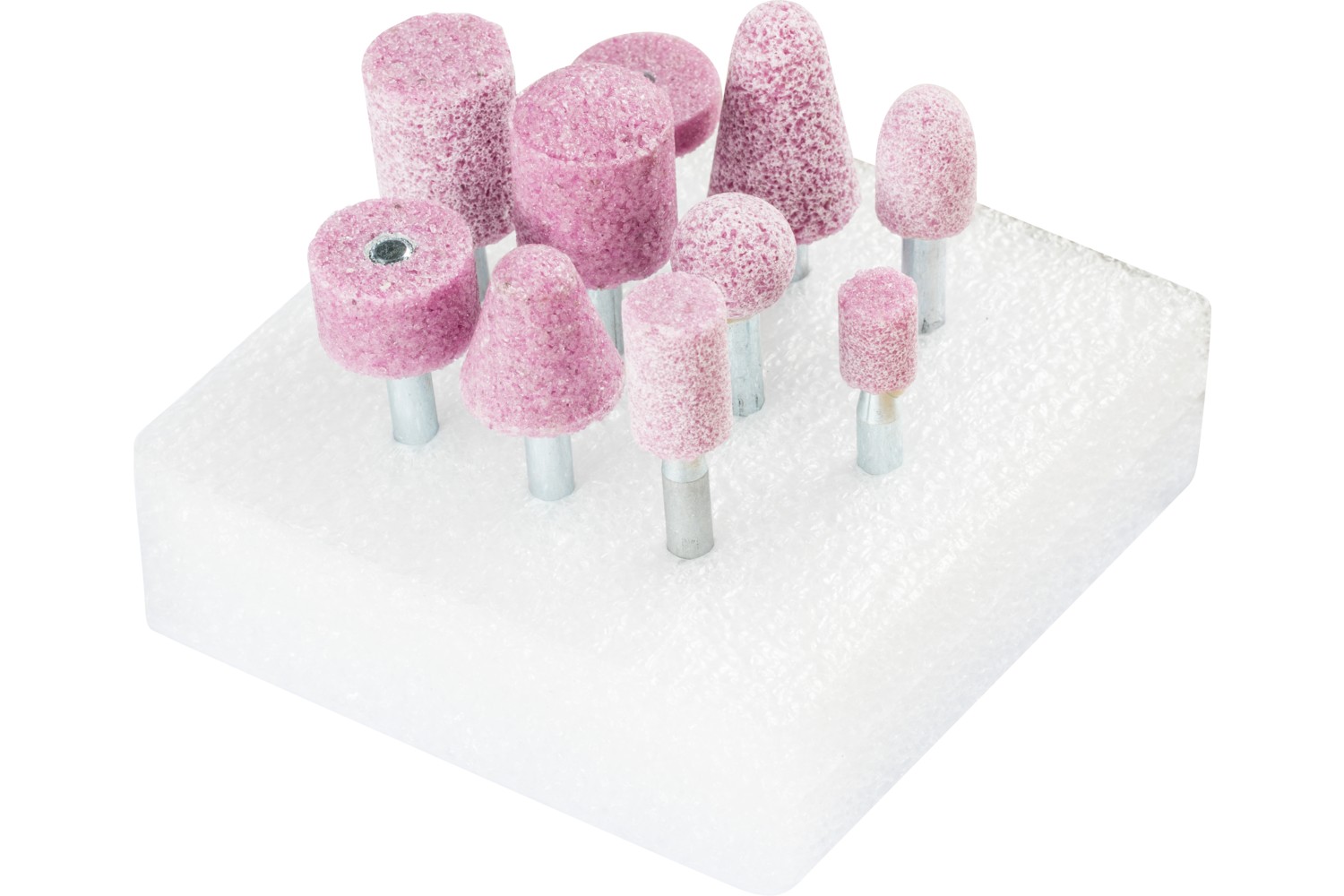 Juego de puntas de desbaste STEEL EDGE 10 unidades mango Ø 6 mm A30 para acero y acero de fundición