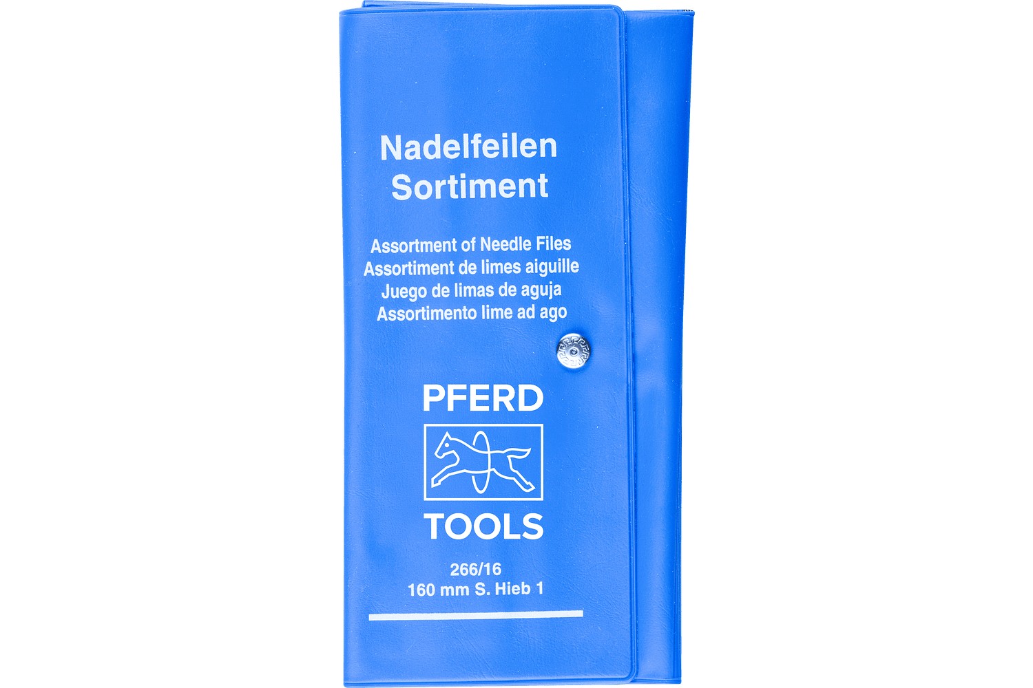 Juego de limas de precisión de aguja de 12 piezas en estuche enrollable 160 mm corte suizo 2, semifinas