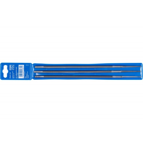 Lima de cadenas de motosierra redonda Ø 4,8x200 mm Classic Line en funda de plástico de 3 unidades