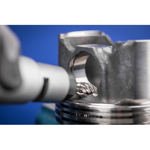 Fresa de metal duro de alto rendimiento STEEL forma de llama B Ø 10x25 mm, mango Ø 6 mm, para acero