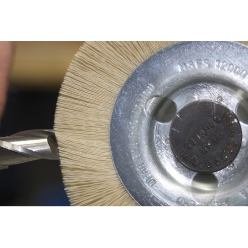 Carda redonda estrecha, sin trenzar RBU Ø 100x12x16 mm agujero, filamento de diamante Ø 0,35 mm, grano 600