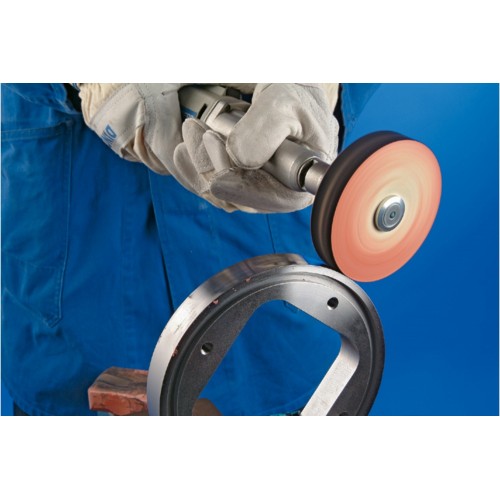 Disco de fieltro con inclusión de latón FKSC Ø 125x20 mm agujero Ø 10 mm, para prepulido