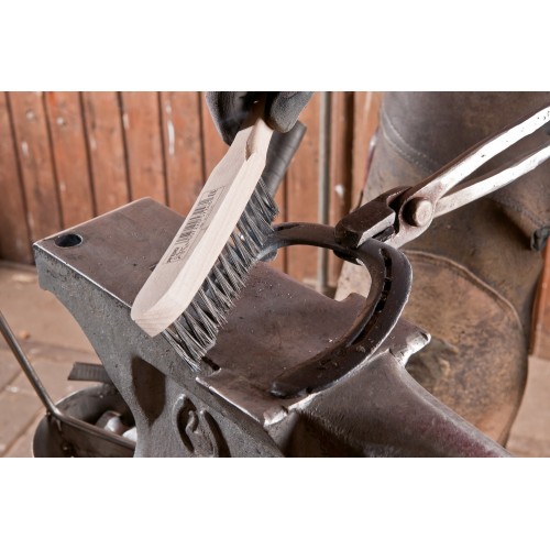 Cepillo manual para cordones angulares HBK, 3 hileras, alambre de acero Ø 0,35 mm