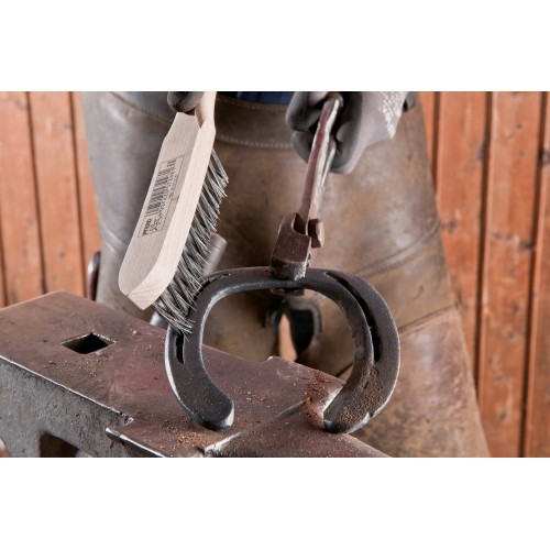Cepillo manual para cordones angulares HBK, 3 hileras, alambre de acero Ø 0,35 mm