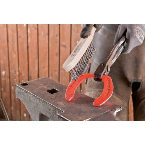 Cepillo manual para cordones angulares HBK, 3 hileras, alambre de acero Ø 0,35 mm