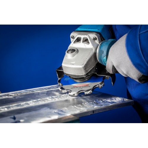 Disco de fresado de alto rendimiento ALUMASTER R Ø 115 mm para amoladoras angulares, mecanizado de aluminio, HICOAT