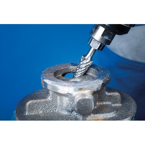 Fresa de metal duro de alto rendimiento CAST forma árbol KEL Ø 12x30 mm, mango Ø 8 mm, para hierro fundido