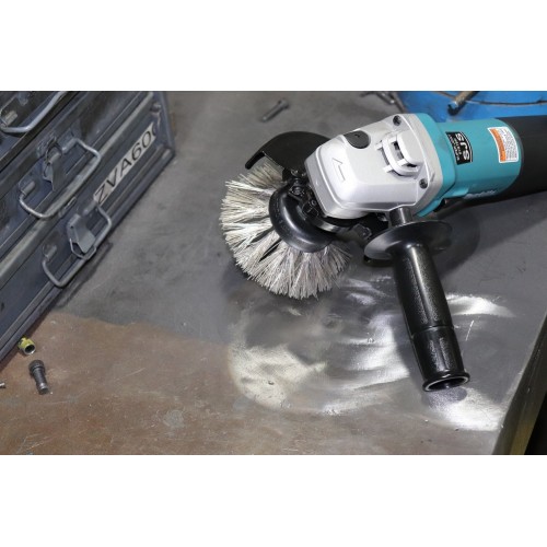 Carda vaso, trenzada TBG Ø 65mm M14 alambre de acero inoxidable Ø 0,50 mm grano 270