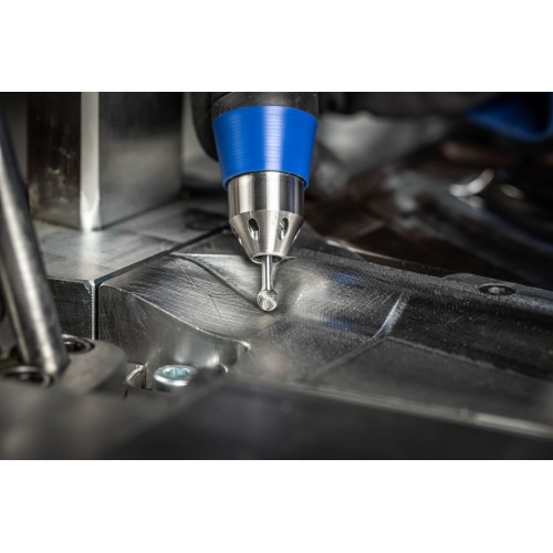 Fresa de metal duro de alto rendimiento MICRO esférica KUD Ø 03x02 mm, mango Ø 3 mm, mecanizado fino