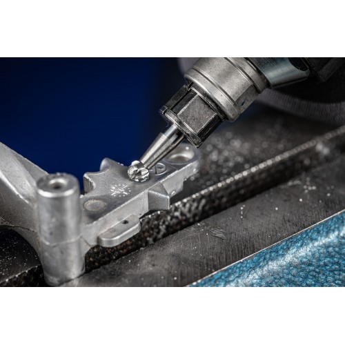 Fresa de metal duro de alto rendimiento ALLROUND esférica KUD Ø 06x05 mm, mango Ø 6 mm, basto universal