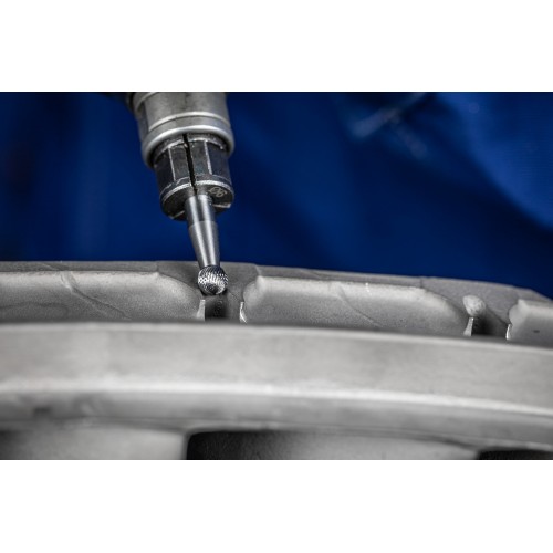 Fresa de metal duro de alto rendimiento MICRO esférica KUD Ø 06x05 mm, mango Ø 6 mm, mecanizado fino