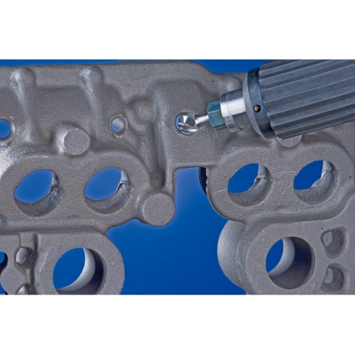 Fresa de metal duro esférica KUD Ø 12x10 mm, mango Ø 6 mm, Z3P medio universal, dentado cruzado