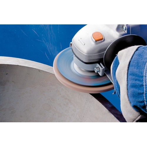 Disco de láminas lijadoras STRONG POLIFAN PFC 125x22,23 mm cónico CO-FREEZE 50 SGP INOX acero inoxidable