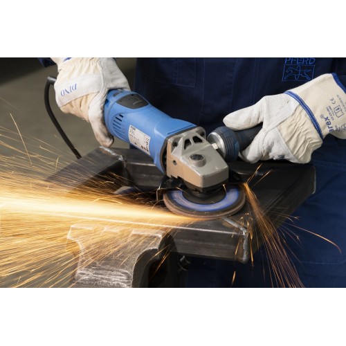 Disco de láminas lijadoras POLIFAN POWER PFC 125x22,23 mm cónico Z40, línea rendimiento SG DURABLE STEEL para acero