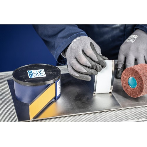 Cinta adhesiva ADB, acero inoxidable, ancho 50 mm, longitud 3 m, autoadhesiva, para la protección de superficies