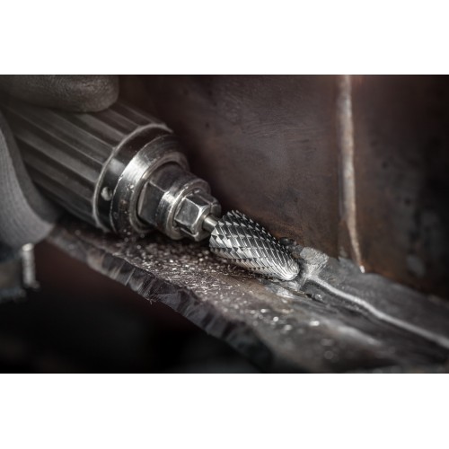 Fresa de metal duro de alto rendimiento ALLROUND forma árbol RBF Ø 16x30 mm, mango Ø 6 mm, basto universal