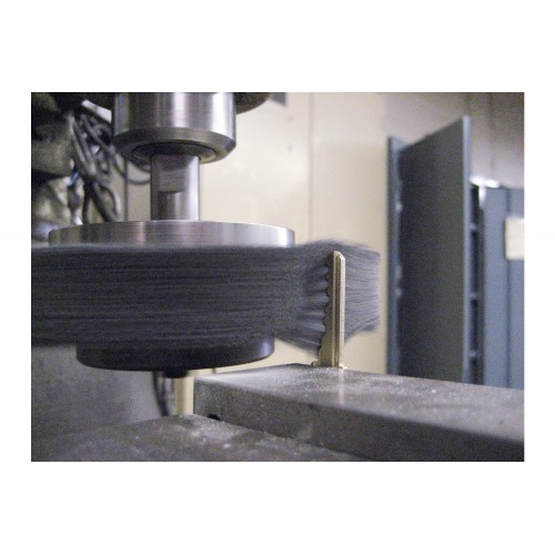 Carda redonda COMPOSITE FLEX RBUP Ø 350x13x50,8 mm, filamento cerámico Ø 1,10 mm, grano 80, uso estacionario