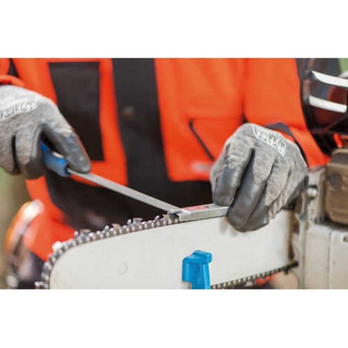 Lima de calibrador de profundidad plana paralela 150mm corte 2 para cadenas de motosierra (10)