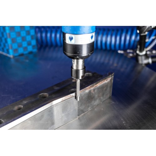 Fresa copiadora de metal duro 7 mm cilíndrica ZYA Ø 06x30 mm, mango Ø 6 mm, Z4 semifino universal