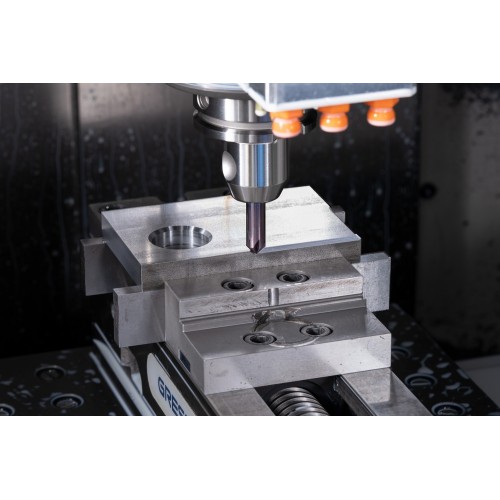 Fresa para desbarbar VHM 60° Ø 8 mm TiAlN, mango HB Universal Line, biselado y desbarbado