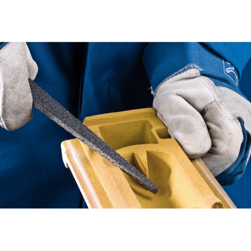 Puntas abrasivas 235x42x4 mm A46 para mecanizar moldes en fundiciones