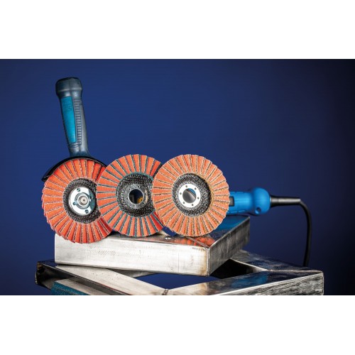 Juego de discos de láminas POLIVLIES PVZ 3 uds. de cerámica Ø 125 mm orif. Ø 22,23 mm CO-COOL60/G,80/M,120/F