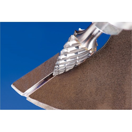 Fresa de metal duro de alto rendimiento STEEL ojival SPG Ø 12x25 mm, mango Ø 6 mm, HICOAT acero