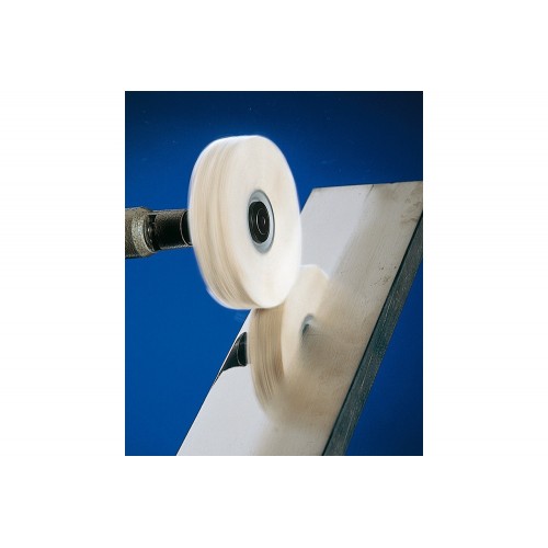 Disco de paño TR franela Ø 80x10 mm agujero Ø 10 mm para pulido espejo y abrillantado con pasta de pulir