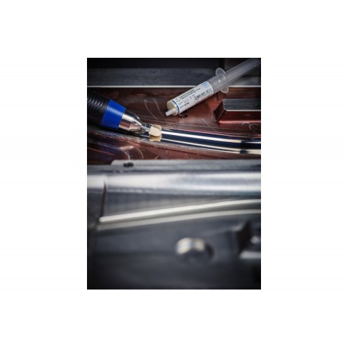 muelas de fieltro de dureza media de forma de gota Ø 6x10 mm, mango Ø 3 mm