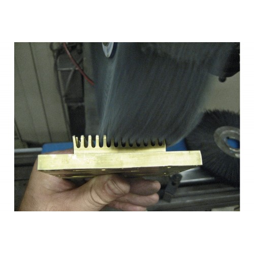 Carda redonda COMPOSITE RBUP Ø 200x25x50,8 mm agujero, filamento SiC Ø 1,10 mm, grano 80, uso estacionario