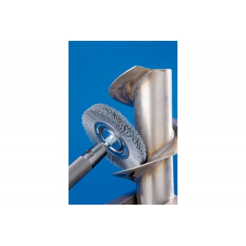 Carda redonda estrecha, sin trenzar RBU Ø 150x16x agujero variable, filamento de SiC Ø 0,90, grano 180