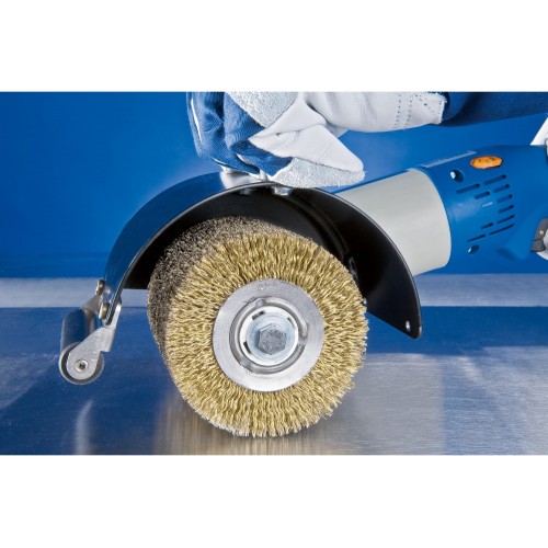Cardas forma de rodillo WBU Ø 100x100x19,1 mm agujero alambre trenzado de acero Ø 0,27 máquina de satinado