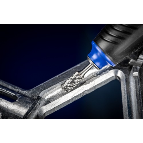 Fresa de metal duro de alto rendimiento ALLROUND forma cilíndrica redonda WRC Ø 06x13 mm, mango Ø 3 mm, basto universal